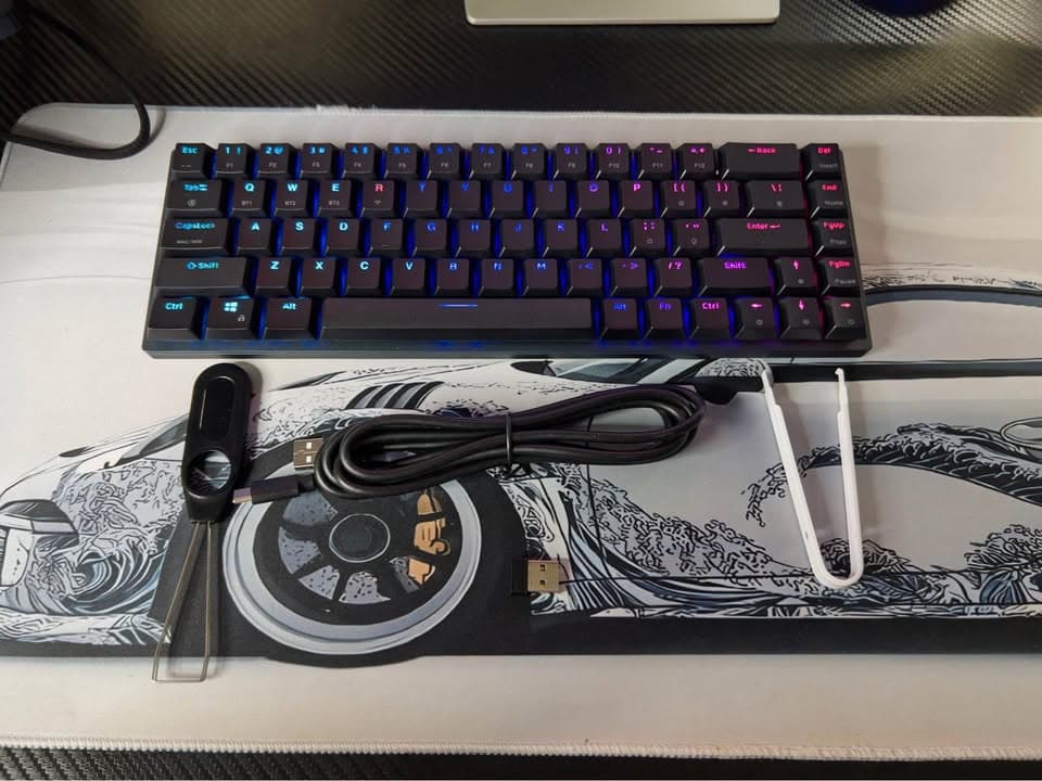 Teclado DURGOD Inalámbrico Low profile